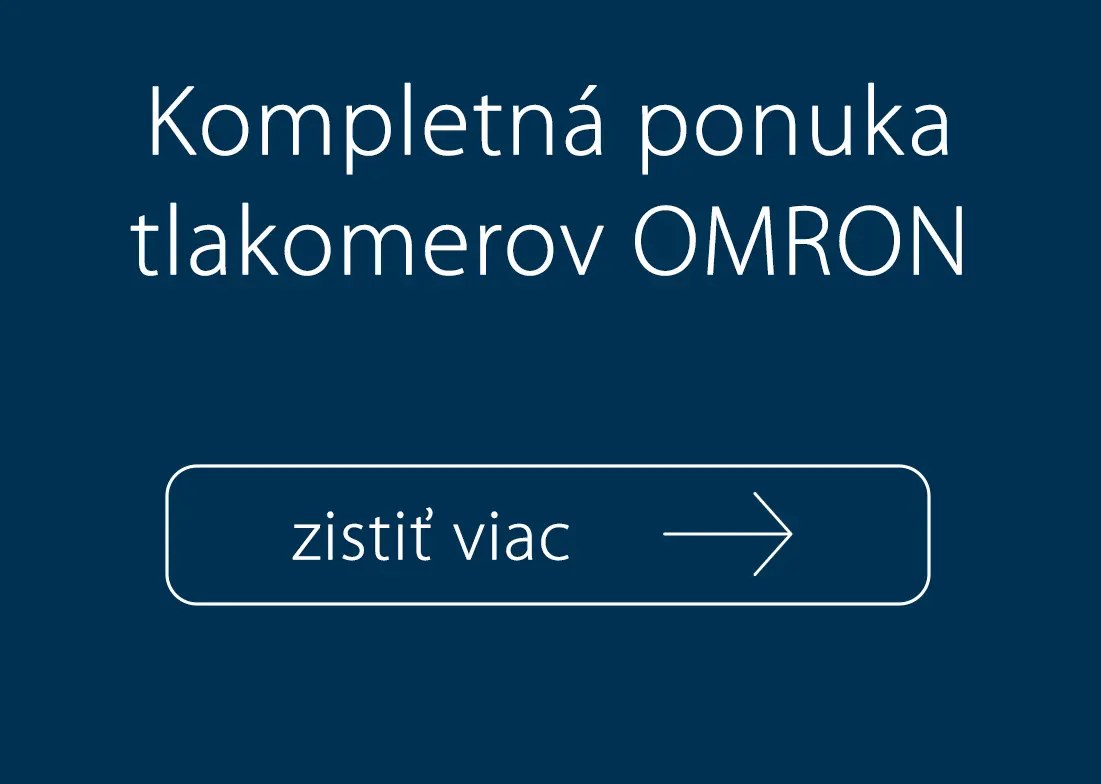 Kompletná ponuka tlakomerov OMRON
